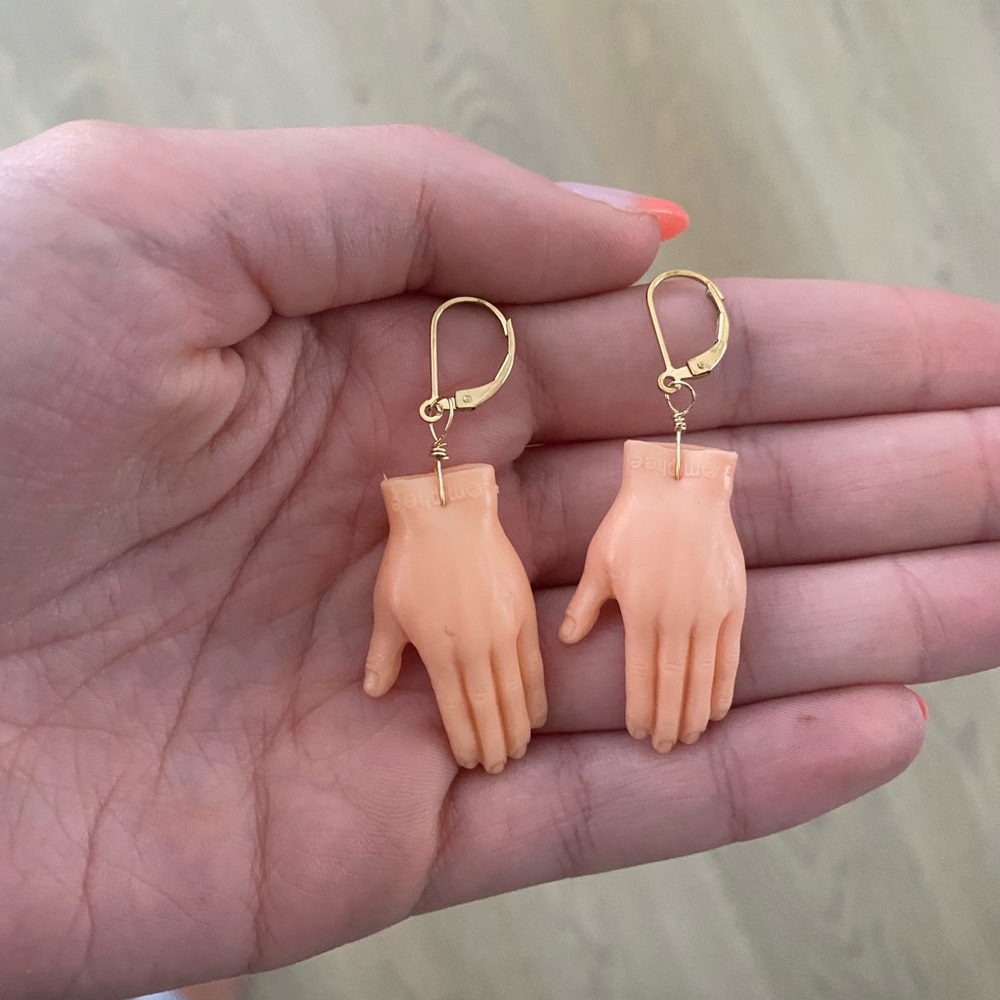 🤍Handmade Hand Earrings🤍